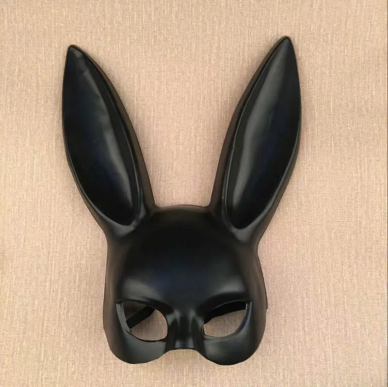 🔥 Mặt Nạ Nhựa Thỏ Màu Đen Tai Dài (Chính Hãng): Cosplay Playboy, BDSM, Quay Phim Sex Bí Ẩn 🚀 CFT4JL - Ảnh 3