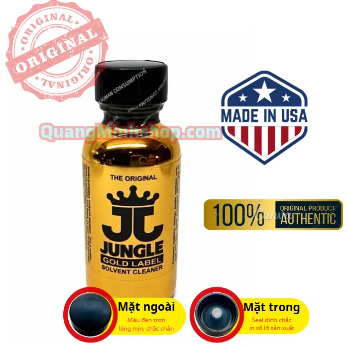 🔥 Popper Jungle Gold Label 30ml Hàng Xách Tay Mỹ Chính Hạng: Chai Vàng Sang Trọng, Mùi Êm Lực Đầm 🚀
